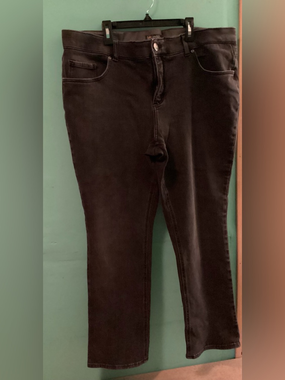 Lee Slim Fit Mid Rise Straight Leg Jeans Size 20W - Picture 2 of 14